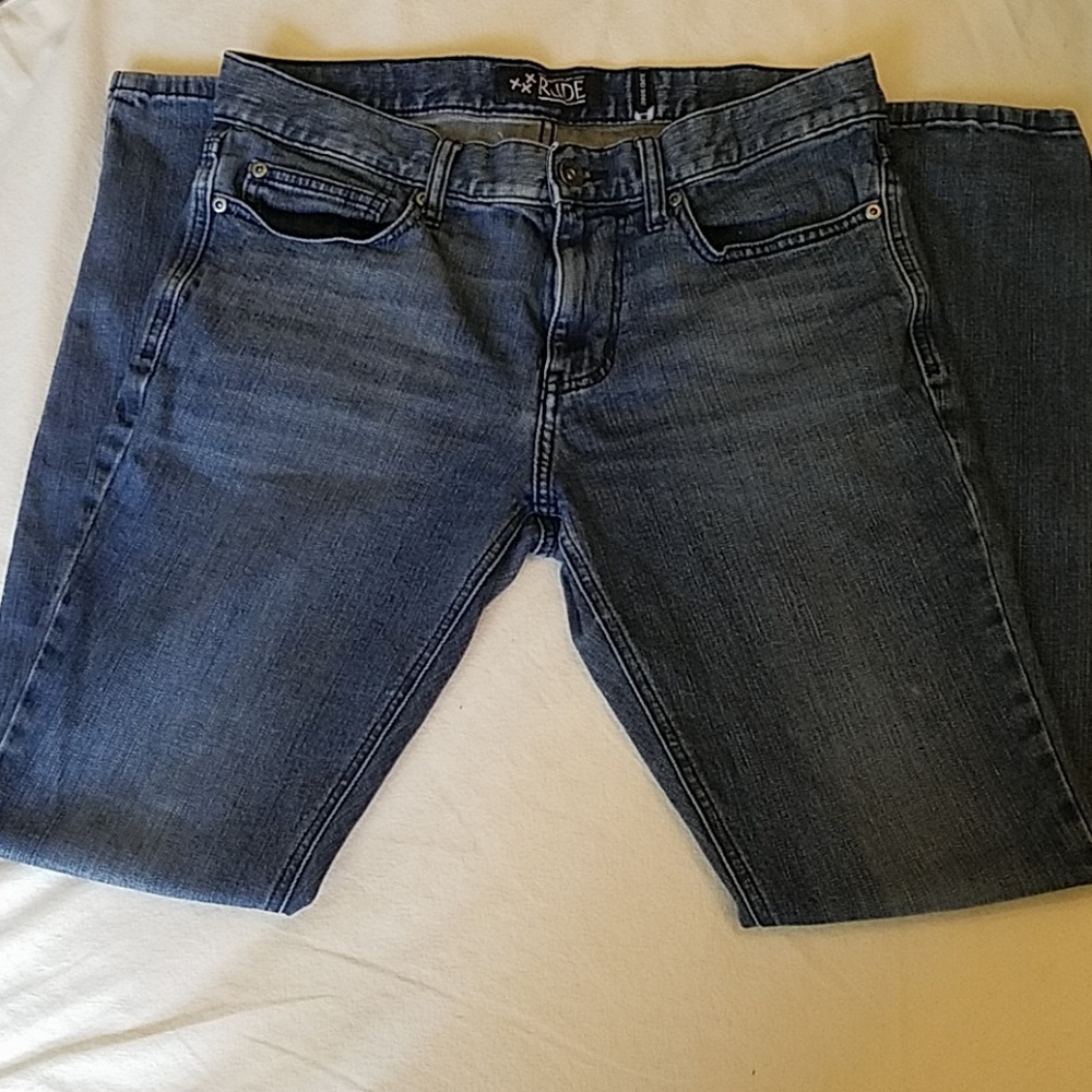 XXXRUDE super skinny blue jeans